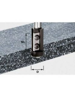 Fraise à Affleurer Avec Plaquettes De Rechange HW Queue De 12mm HW S12 D21/30WM - Festool | IFD Outillage