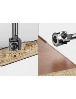 Fraise à Affleurer Avec Plaquettes De Rechange HW S8 HW D19 12x12 KL OFK - Festool | IFD Outillage