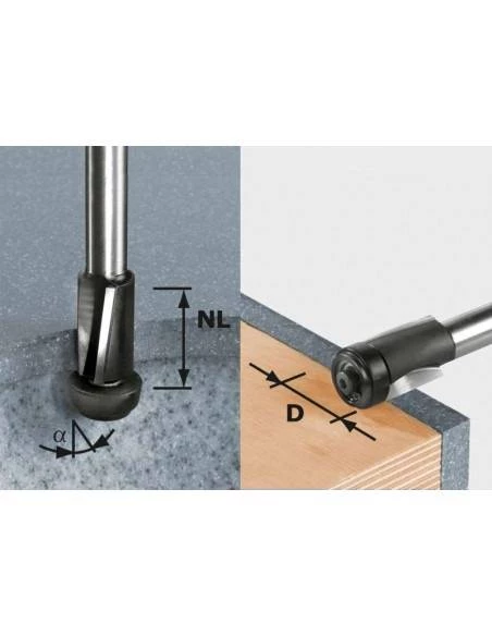 Fraise à Affleurer HW Avec Queue De 12 Mm HW D19/25 Ss S12 - Festool | IFD Outillage 3 Fraise à Affleurer HW Avec Queue De 12 Mm HW D19/25 Ss S12 - Festool | IFD Outillage