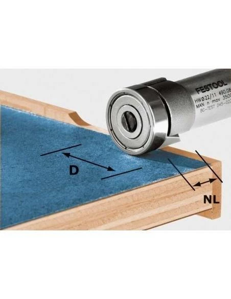 Fraise à Affleurer HW HW/KLS D22/8-OFK - Festool | IFD Outillage 3 Fraise à Affleurer HW HW/KLS D22/8-OFK - Festool | IFD Outillage