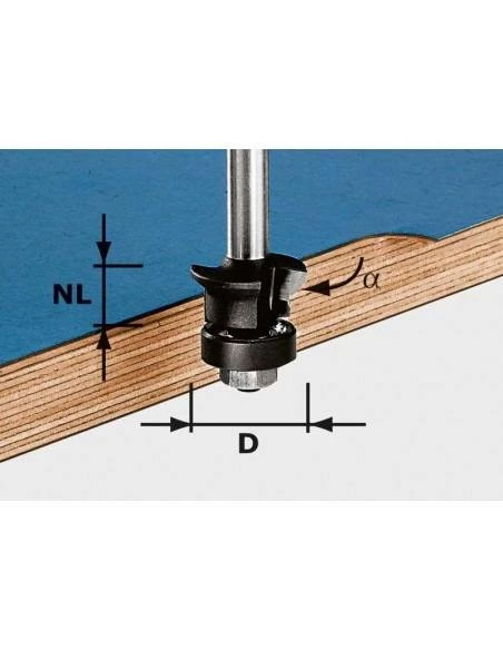 Fraise à Chanfreiner/affleurer Avec Queue De 8mm HW S8 D24/0° +45° - Festool | IFD Outillage 3 Fraise à Chanfreiner/affleurer Avec Queue De 8mm HW S8 D24/0° +45° - Festool | IFD Outillage