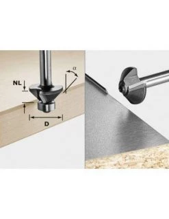 Fraise à Chanfreiner S8 HW 15° D18-KL OFK - Festool | IFD Outillage