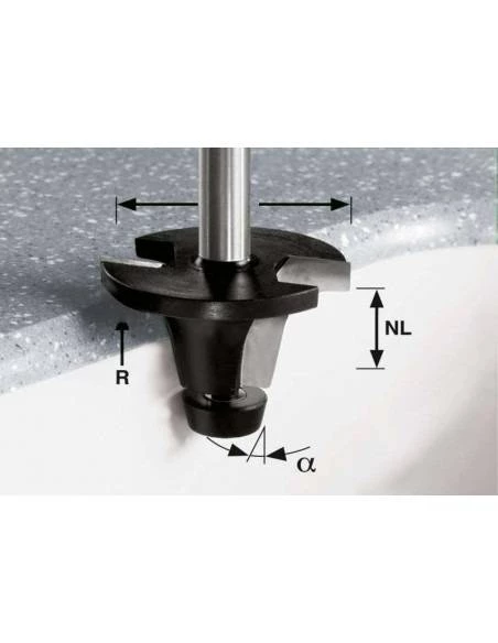 Fraise à Gorge Creuse HW Avec Queue De 12m HW R6.35/25/6° Ss S12 - Festool | IFD Outillage 3 Fraise à Gorge Creuse HW Avec Queue De 12m HW R6.35/25/6° Ss S12 - Festool | IFD Outillage
