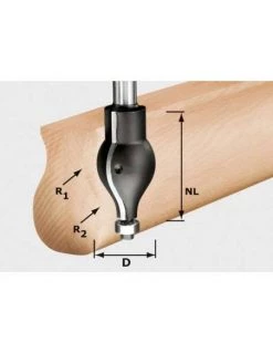 Fraise à Profiler HW Avec Queue De 12 Mm HW R20.5/16/D32/57 S12 - Festool | IFD Outillage