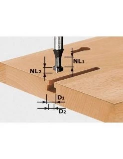 Fraise à Rainurer En T HW Avec Queue De 8mm HW S8 D10,5/NL13 - Festool | IFD Outillage