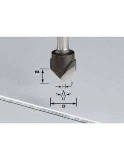 Fraise à Rainurer En V HW Avec Queue De 8mm HW S8 D18-90° (Alu) - Festool | IFD Outillage