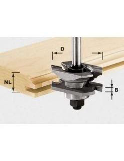 Fraise à Rainurer-profiler HW Avec Queue De 8mm HW S8 D46 X D12-NT - Festool | IFD Outillage