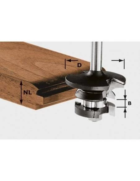 Fraise Contre-profil Pour Languette HW Avec Queue De 8mm HW S8 D43/21 A/KL - Festool | IFD Outillage 3 Fraise Contre-profil Pour Languette HW Avec Queue De 8mm HW S8 D43/21 A/KL - Festool | IFD Outillage