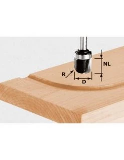 Fraise Goulotte HW Avec Queue De 8mm HW S8 R6,4 KL - Festool | IFD Outillage
