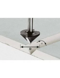 Fraise Pour Plaques De Plâtre HW Avec Queue De 8mm HW S8 D12,5/45° - Festool | IFD Outillage