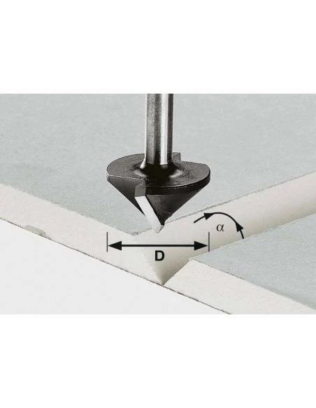 Fraise Pour Plaques De Plâtre HW Avec Queue De 8mm HW S8 D12,5/45° - Festool | IFD Outillage 3 Fraise Pour Plaques De Plâtre HW Avec Queue De 8mm HW S8 D12,5/45° - Festool | IFD Outillage